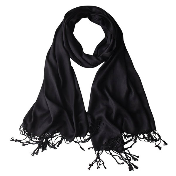  BISHUIGE Large Soft Bamboo Fiber Wrap Scarf In Solid Colors